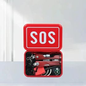 8 Item Emergency Survival Kit, Flint, Essential For The Home, Essential For The Outdoors, Ideal Gifts For Men, Gifts For Women, Christmas And Bir (Option: 1Pc)